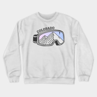 Sunset Mountain Ski Goggles | Colorado Crewneck Sweatshirt